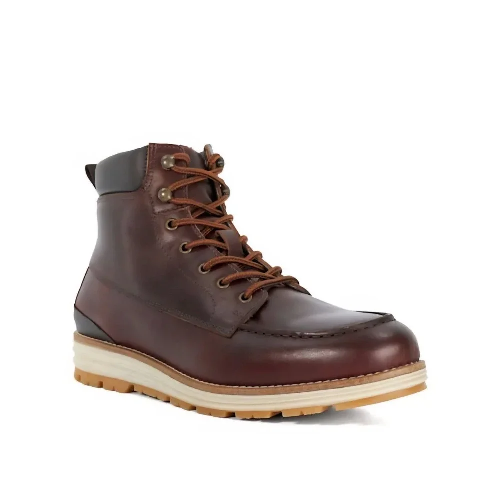 Dune London Brown Cillian Apron Wedge Hiker Boots Men Size 9